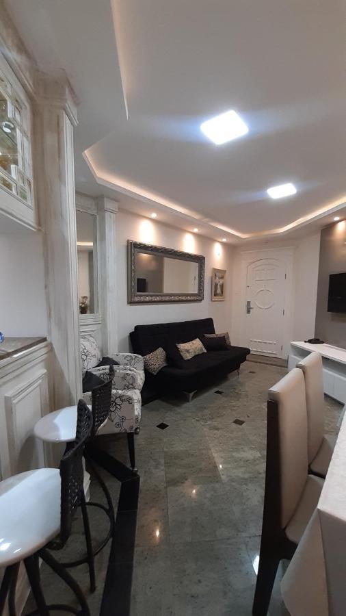 Апартаменты Lindo Flat No Edificio Cosmopolitan, Com Garagem E Piscina Сантос Экстерьер фото